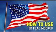 3D Flag Mock-up