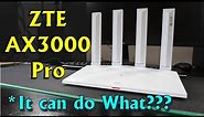 ZTE AX3000 Pro WIFI 6 router advanced setup, likes & dislikes and speed test