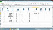 How to Square Feet In Excel Full HD