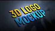 How to Make 3d Logo Mockup - Photoshop Tutorial