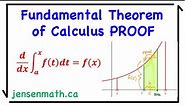 1st Fundamental Theorem of Calculus PROOF | Calculus 1 | jensenmath.ca