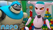 ARPO Vs Nannybot PLAYDATE!!! | ARPO The Robot | Funny Kids Cartoons | Full Episode Compilation