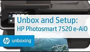 Unboxing and Setting Up the HP Photosmart 7520 e-All-in-One Printer | HP