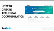 How to Create Technical Documentation