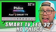 Smart TV LED 32" HD Philco PTV32G70SBL com Processador Quad Core, GPU Triple Core, Dolby Audio, Míd