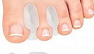 12 Pack Gel Toe Separators, Bunion Toe Spacers with 2 Sizes for Women Men Toe Pain Relief, Soft Silicone Toe Spacer for Crooked Toes, Overlapping Toes, Hammertoe Corrector(6L+6S)