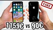 1159€ iPhone X VS 90€ Faux iPhone X !