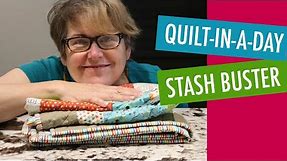 Fast and Easy Beginner Quilt - Quilt-in-a-day Stash Buster - Free Pattern