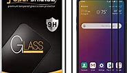 Supershieldz (2 Pack) Designed for LG Stylo 5 / Stylo 5 Plus and Stylo 5X Tempered Glass Screen Protector, (Full Screen Coverage) Anti Scratch, Bubble Free (Black)