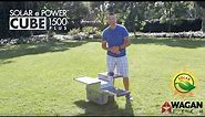 Portable Solar Powered Generator features by Justin | Solar E Power Cube 1500 Plus | Wagan Tech