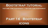 Bootstrap icons