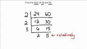 GCF with 2 Numbers