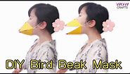 DIY Origami Funny Cute Bird Beak Face Mask Handcraft | Wow Crafts