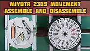 How To Service MIYOTA 2305, 2105, 2405 Movement | Only Assemble and Disassemble | SolimBD