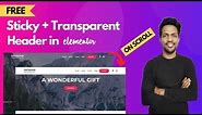 [FREE] How to Create Transparent Sticky Header in WordPress with Elementor