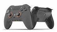 SCUF ENVISION PRO Wireless PC Only Gaming Controller - Five Remappable G-Keys - Remappable Back Paddles - Instant Triggers - ICUE Compatible - Steel Gray