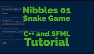 Nibbles 01 - Snake game with C++ and SFML