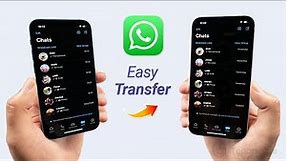 Transfer WhatsApp from iPhone to iPhone 2023 [Official Free Method & Alternative]
