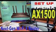Quick Setup TP-LINK AX1500 WiFi 6 Router