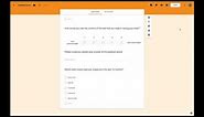 Creating an online survey with Google Forms