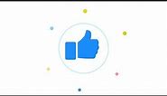 Advanced Motion Graphics Animation - Facebook Thumbs Up