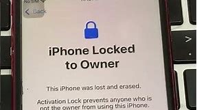 My iPhone locked to owner how to unlock
