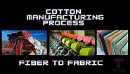 How cotton is processed | Cotton manufacturing process | Stages of cotton production