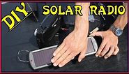 EASIEST DIY SOLAR POWERED RADIO! DIY Solar Project - Homemade Off Grid Solar-Powered