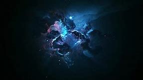 Dark Blue Galaxy Live Wallpaper - MoeWalls
