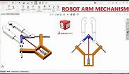 Robotic arm mechanism design in SolidWorks | Solidworks Tutorial