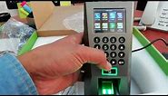 ZKTeco F18 - Fingerprint RFID Time attendance - Access Control un boxing Installation