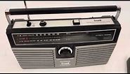 Panasonic RS 836A stereo AM/FM 8 track tape boombox restored. 1970s.