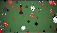Falling Casino Chips Dice and Card Suits Gambling Luck Risk Concept 4K Moving Wallpaper Background