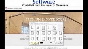Shower Door Design Software - CrystalSoft Intro SEA
