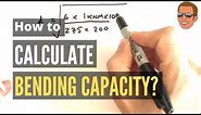 How to calculate bending capacity of steel plates