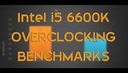 Intel i5 6600K [stock vs o/c] OVERCLOCKING BENCHMARK / GAMING TEST & REVIEW
