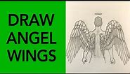 How to Draw Angel Wings | Drawing Tutorial