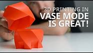 Vase Mode is Great! 3D Printing Inspiration and Creativity