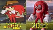 Evolution of Knuckles in Sonic Movies & TV (1996-2022)