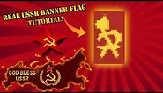 Minecraft Banner Tutorial - how to craft our REAL USSR Flag Banner