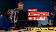 What is Generative AI Studio? | #LearnGenerativeAI with Google