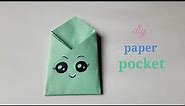 How to make paper pocket || make pocket with paper || #easycraft