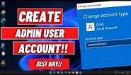 How to Create Administrator User Account on Windows 11 | Add A Administrator Account