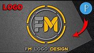 FM Professional Logo Design || 3D Logo in Pixellab || Pixellab Tutorial #fm #logo #pixellab #3d