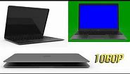 1080P Opening MacBook Laptop Green Screen Video Background.