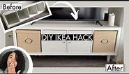 DIY IKEA HACK - Affordable DIY TV Stand using IKEA KALLAX Shelf! | DIY TV Stand on a Budget!