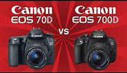 Canon 70D vs Canon 700D (Rebel T5i)