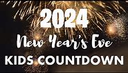 2023 New Year's Eve Kids Early Countdown to 2024 - It's almost midnight