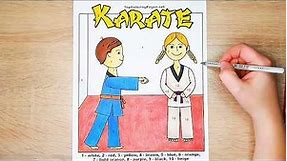 Karate training coloring page 🥋 Let's color by number!