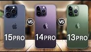 iPhone 15 Pro Vs iPhone 14 Pro Vs iPhone 13 Pro full review